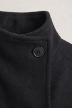 Women’s Double-Breasted High Collar Pea Coat