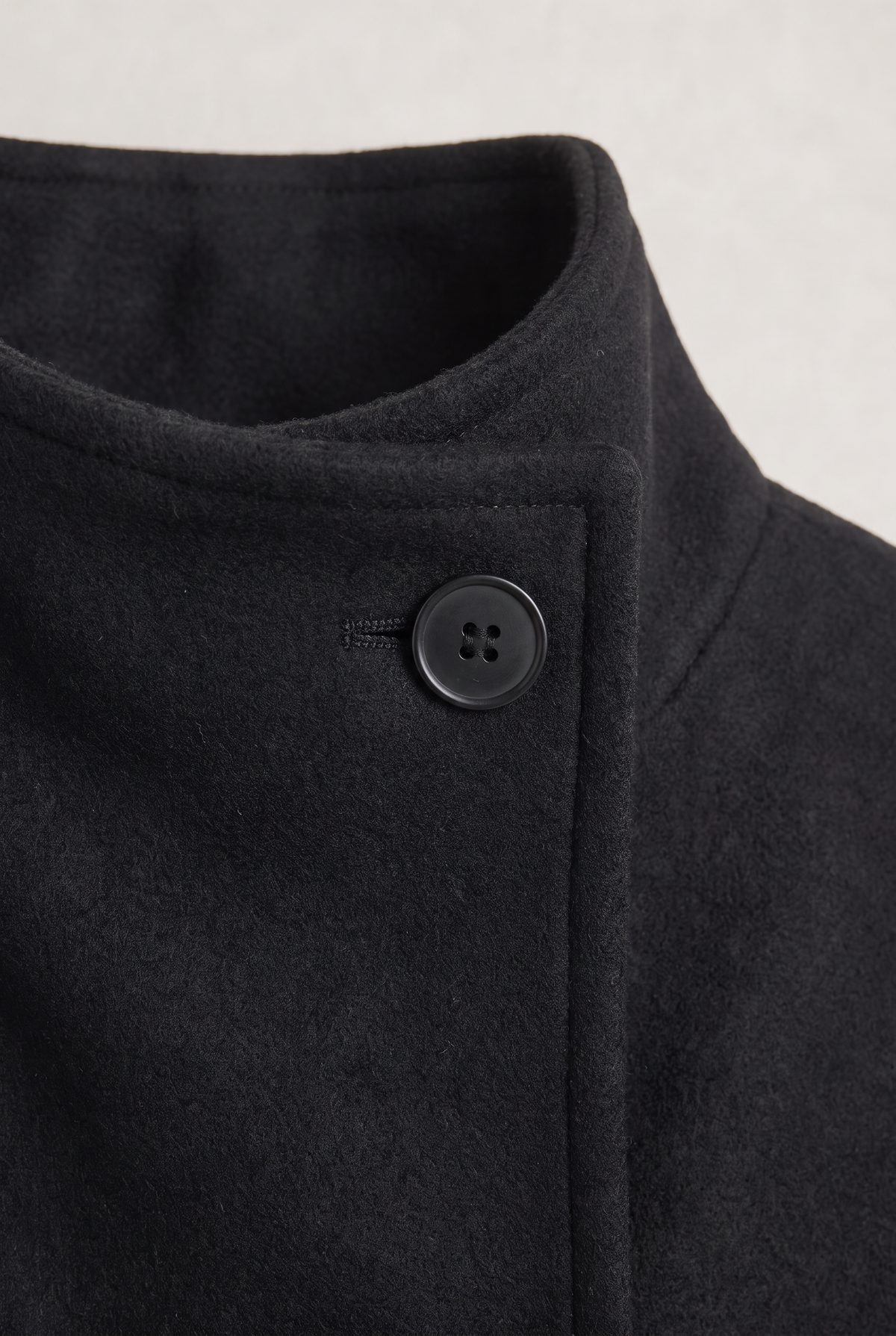 Women’s Double-Breasted High Collar Pea Coat