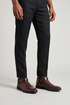 Men's Harness Chelsea Boots - Leather Look Cap Toe Ankle Boots