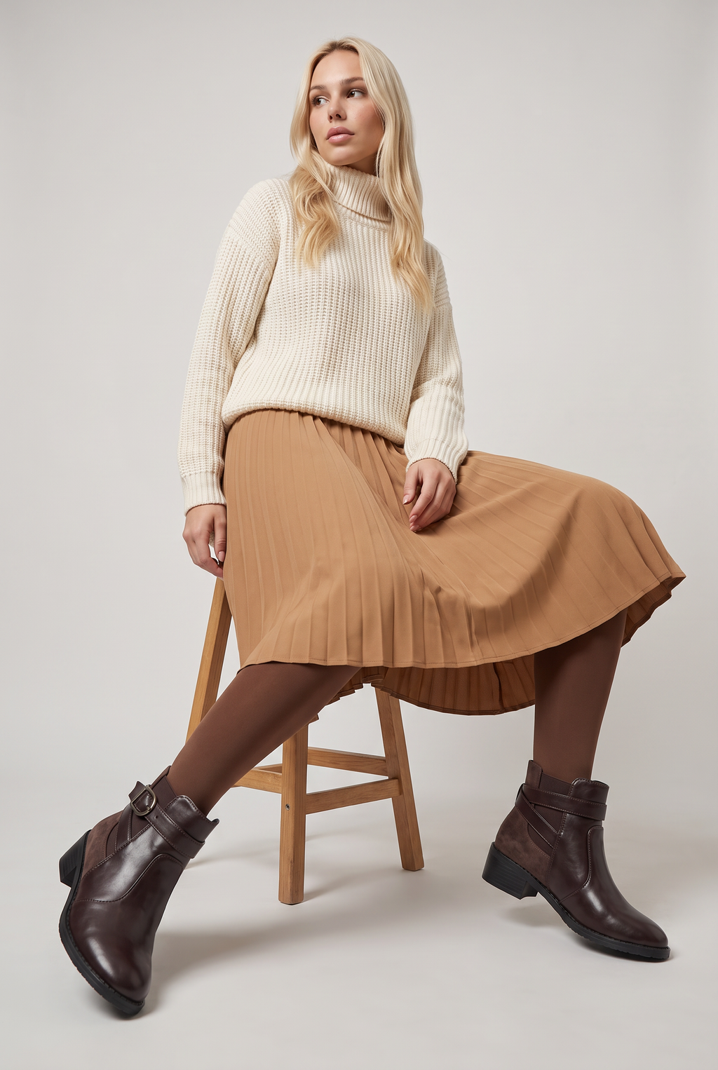Women's Buckle Strap Chelsea Ankle Boots