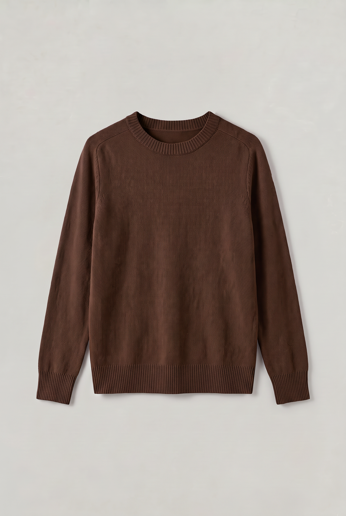 Women’s Wool Crew Neck Jumper - Ribbed Neckline