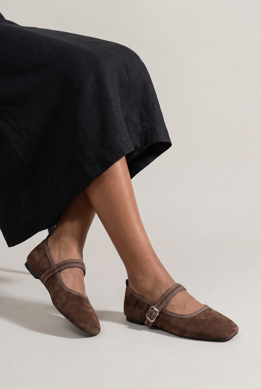 Women’s Velvet Mary Jane Ballet Flats