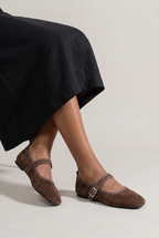 Women’s Velvet Mary Jane Ballet Flats