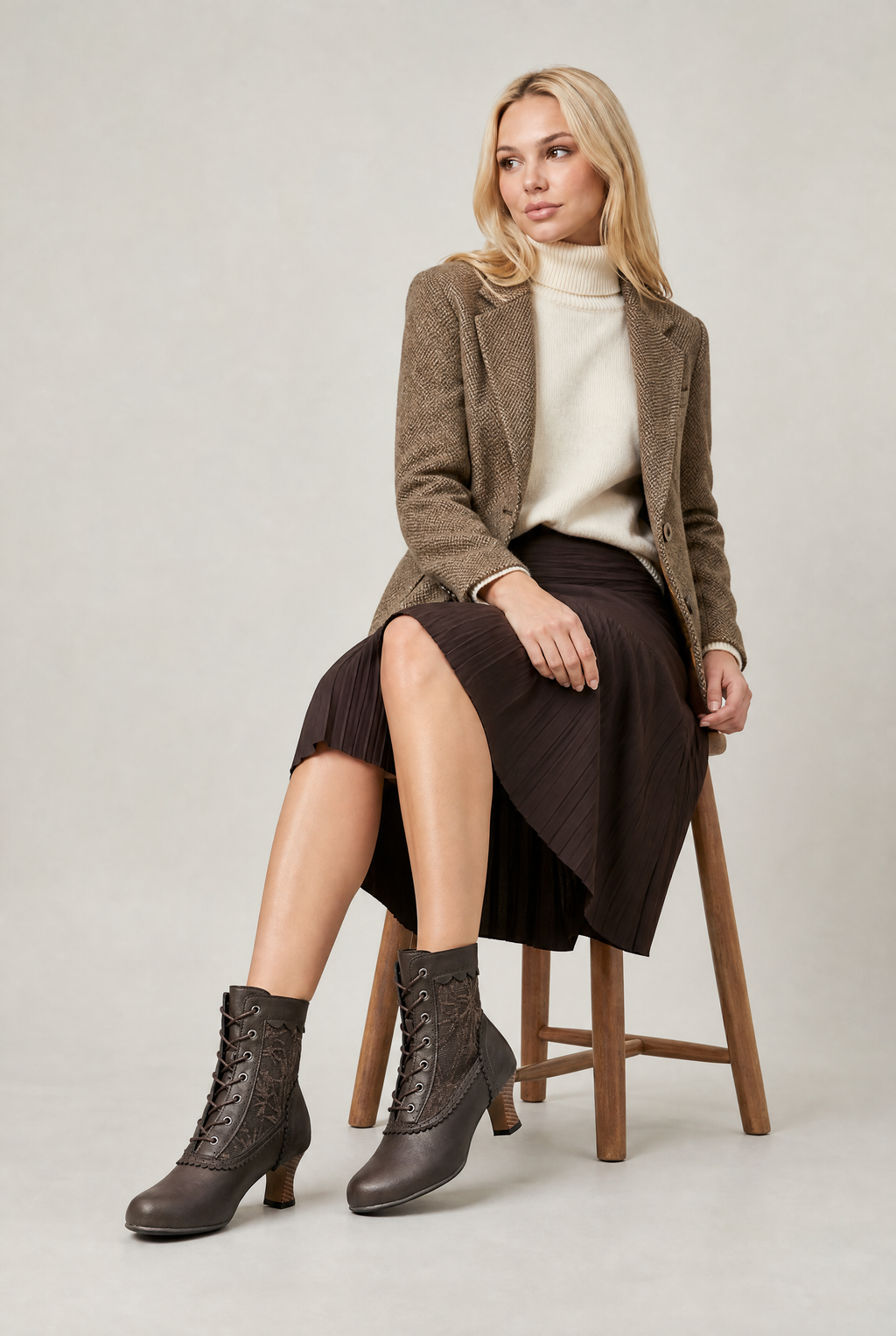 Women’s Victorian Lace Up Ankle Boots