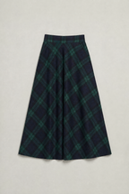 Women’s Tartan A-Line Midi Skirt