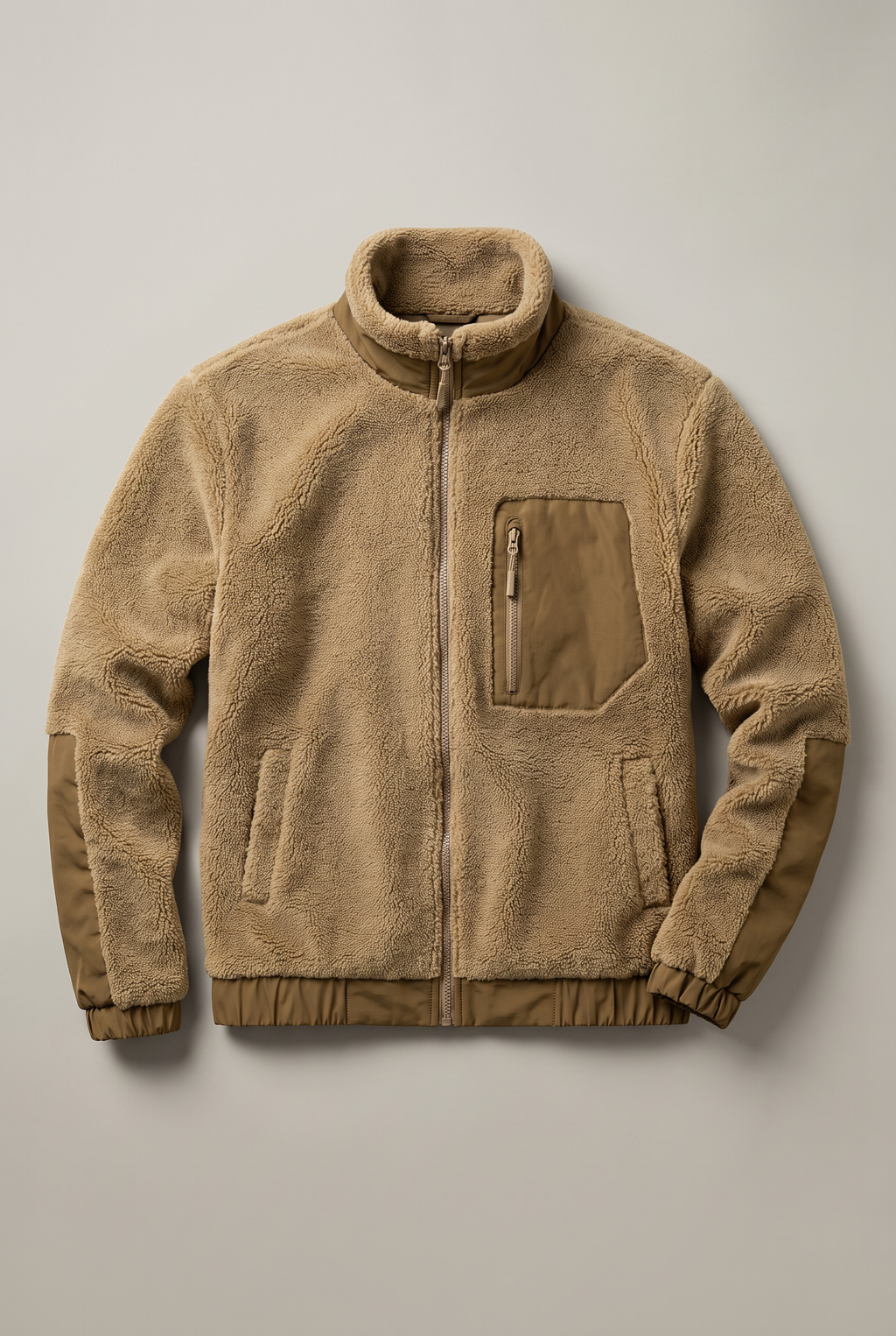 Men’s Teddy Fleece Zip-Up Jacket