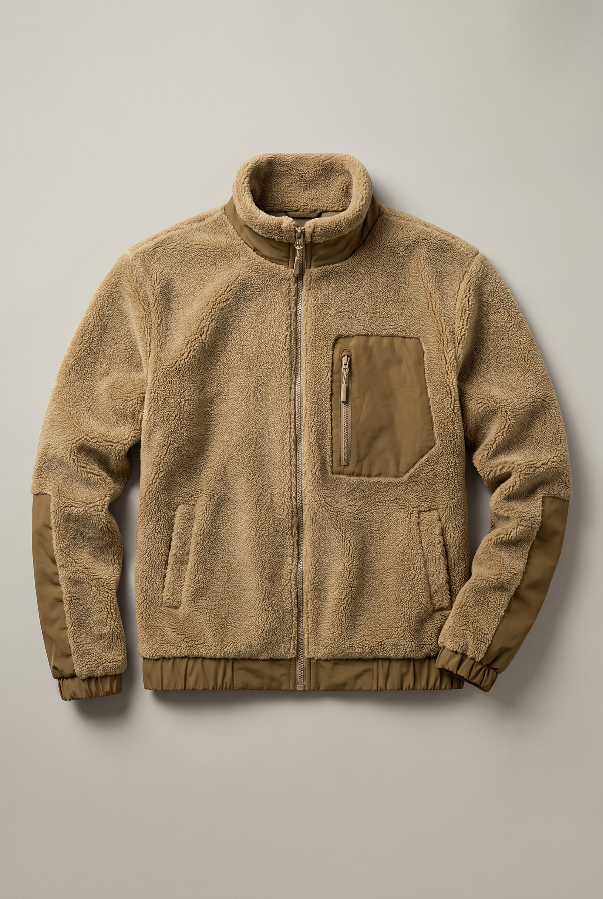 Men’s Teddy Fleece Zip-Up Jacket