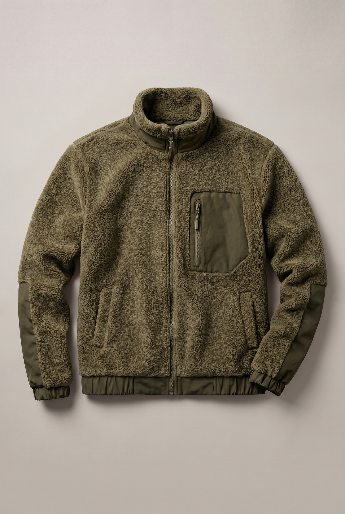 Men’s Teddy Fleece Zip-Up Jacket