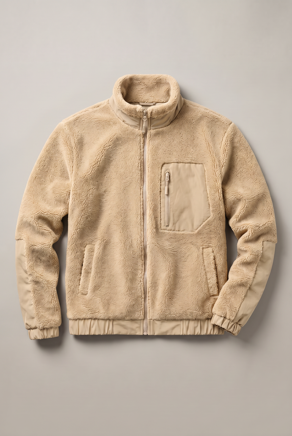 Men’s Teddy Fleece Zip-Up Jacket