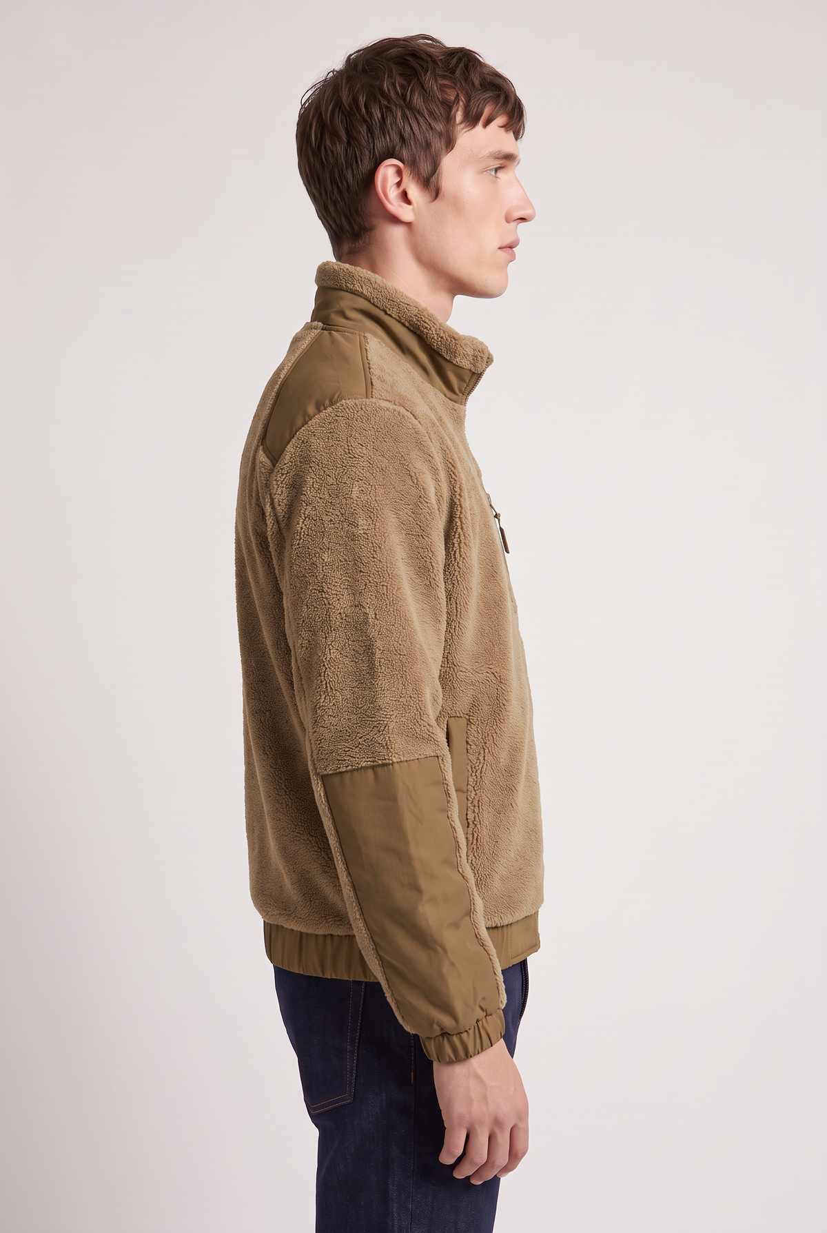 Men’s Teddy Fleece Zip-Up Jacket