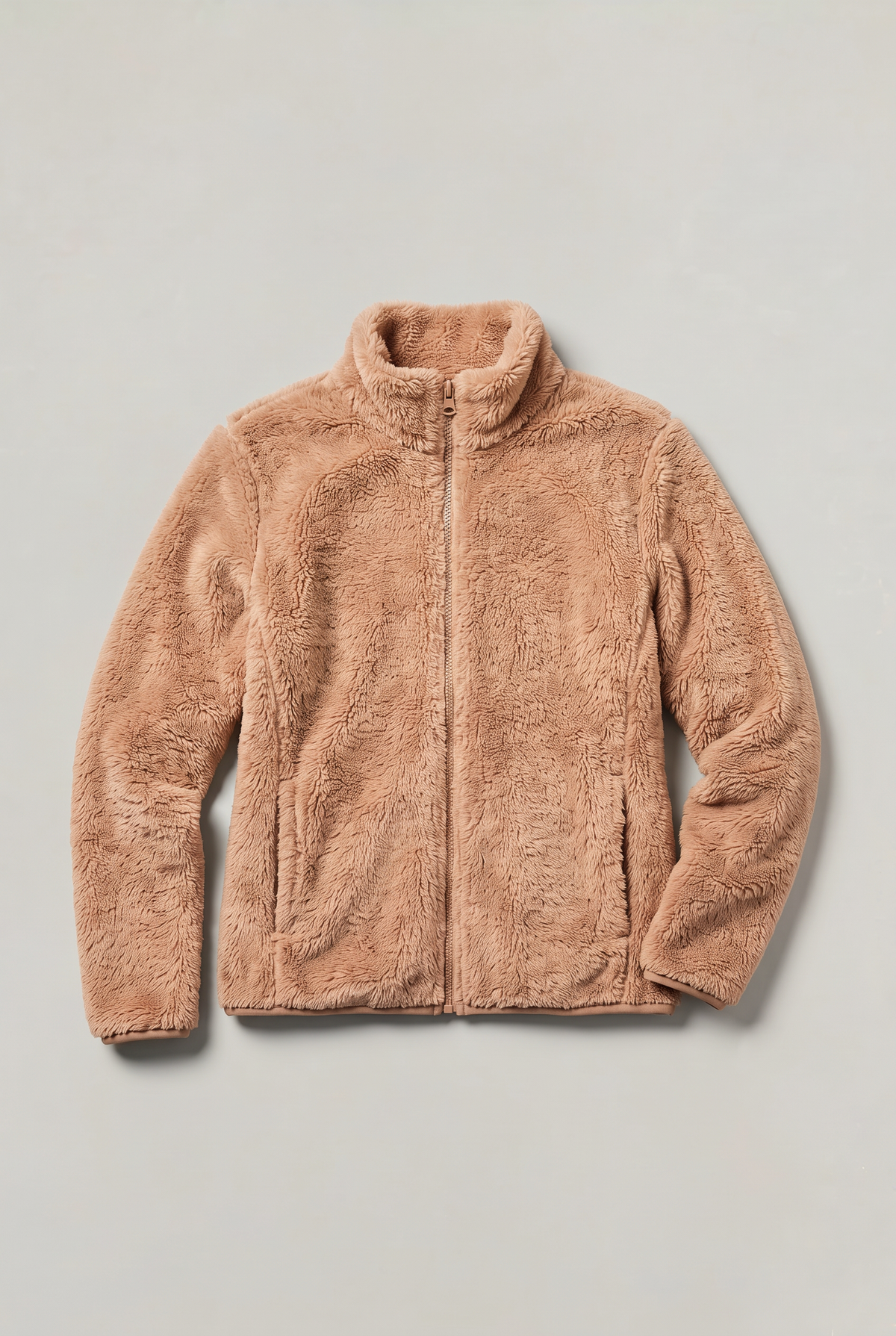 Women's Fleece Teddy Jacket - Zip up