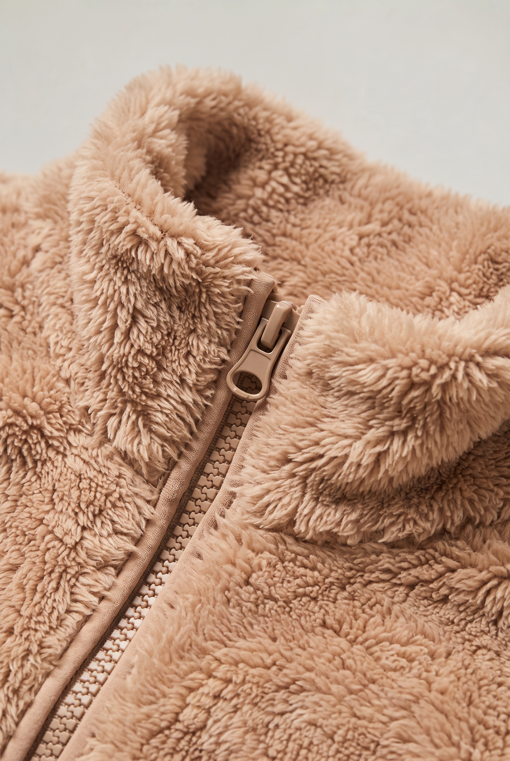 Women's Fleece Teddy Jacket - Zip up