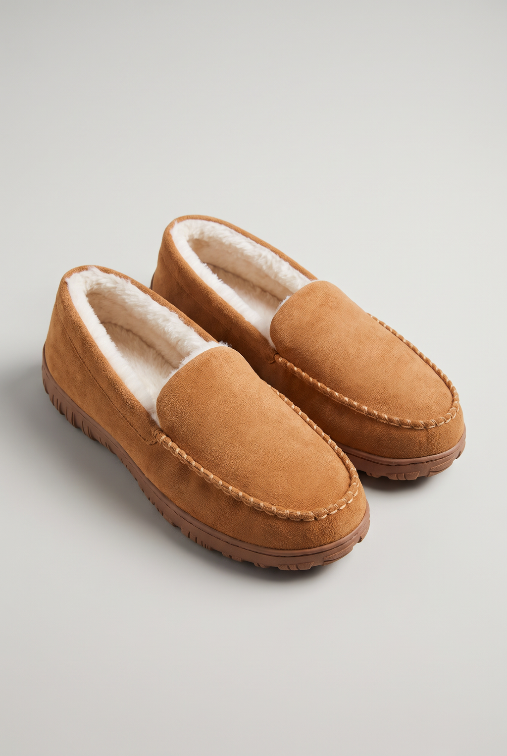 Men’s Suede Moccasin Slippers