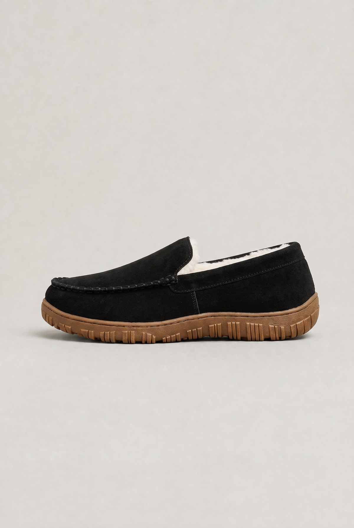 Men’s Suede Moccasin Slippers