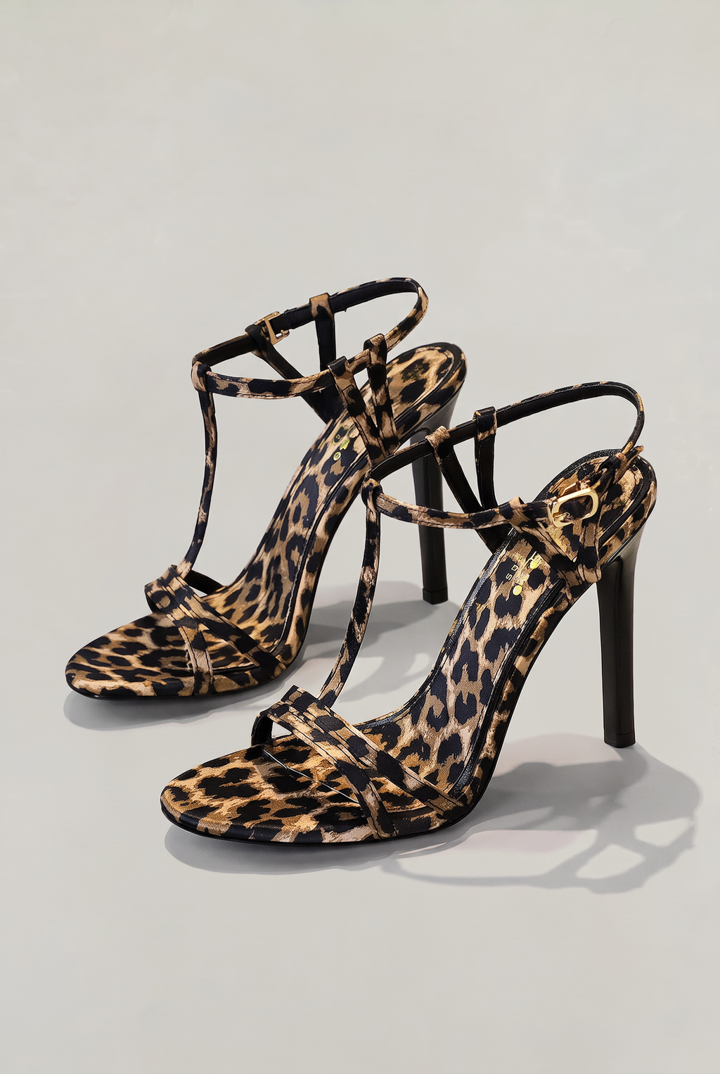 Women’s Leopard Print Heeled Sandals