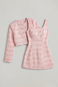 Women’s Checkered Mini Dress and Jacket Set