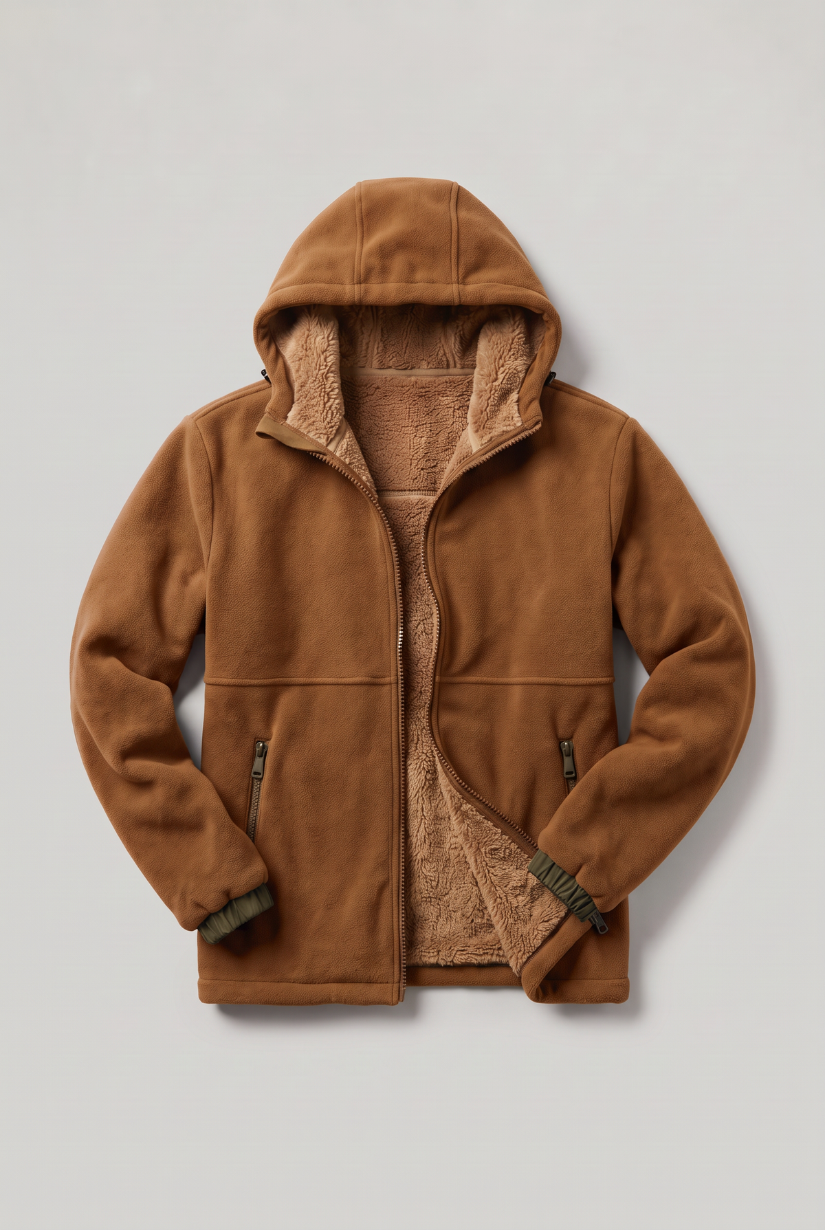 Men’s Hooded Fleece-Lined Jacket