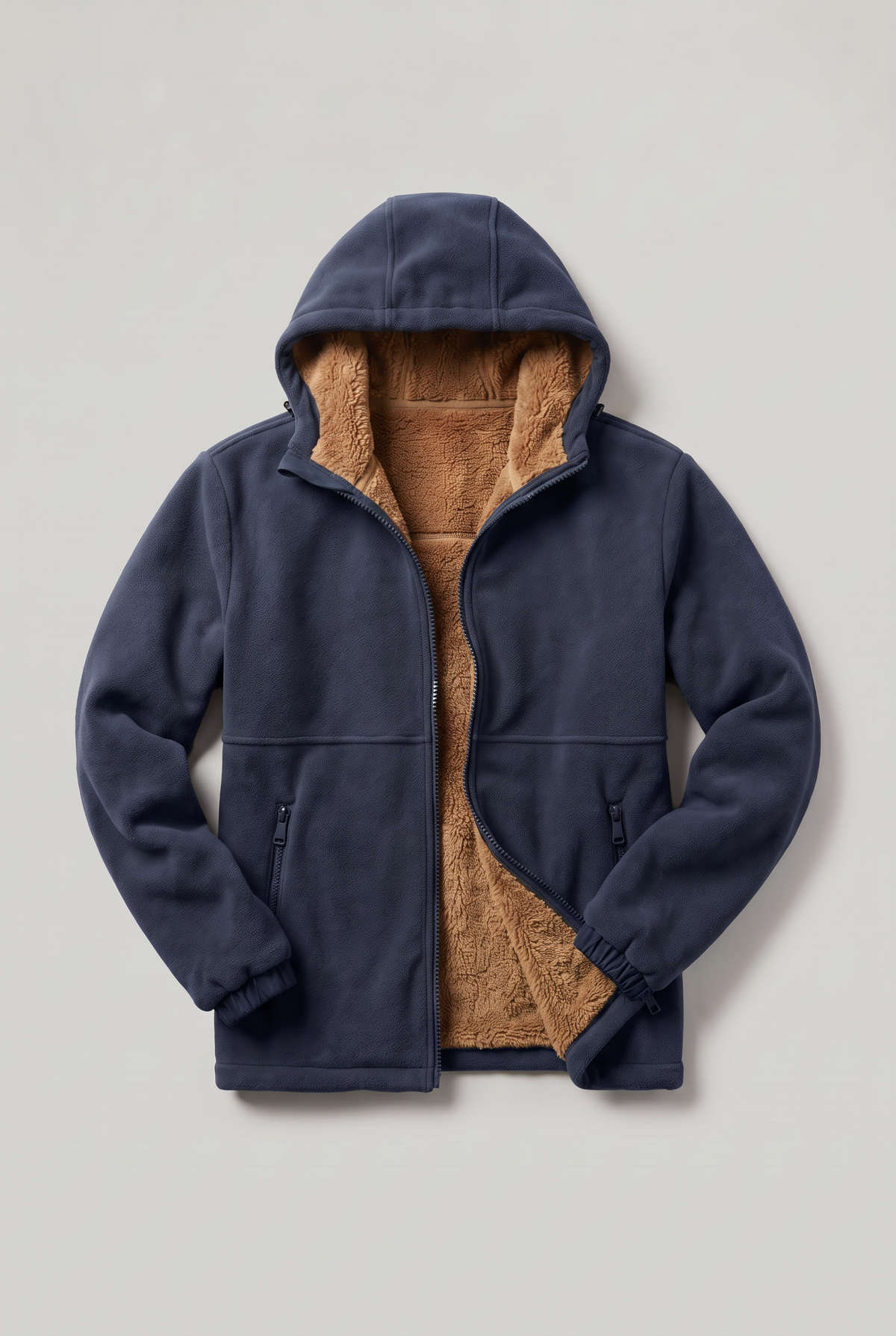 Men’s Hooded Fleece-Lined Jacket