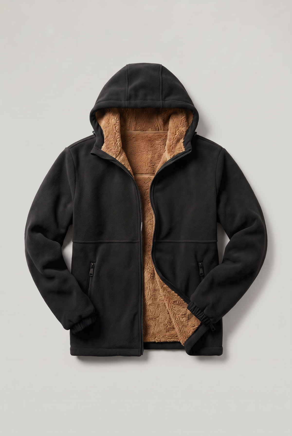 Men’s Hooded Fleece-Lined Jacket