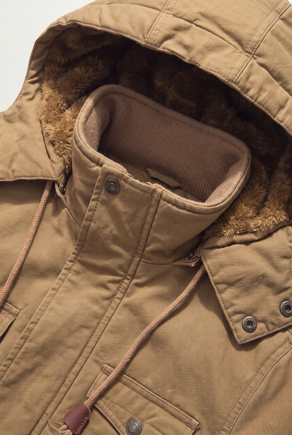 Men’s Fleece-Lined Multi-Pocket Outdoor Jacket