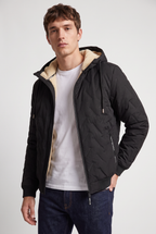 Men’s Fleece-Lined Hooded Winter Jacket