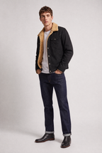 Men’s Sherpa Collar Fleece-Lined Jacket