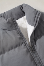 Men’s Fleece-Lined Puffer Jacket - Padded Winter Jacket