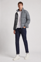 Men’s Fleece-Lined Puffer Jacket - Padded Winter Jacket