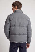 Men’s Fleece-Lined Puffer Jacket - Padded Winter Jacket