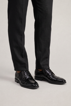 Men’s Patent Croc-Effect Brogue Shoes