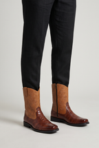 Men’s Croc Effect Western Cowboy Boots