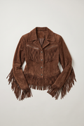 Women’s Western Tassel Suede Jacket