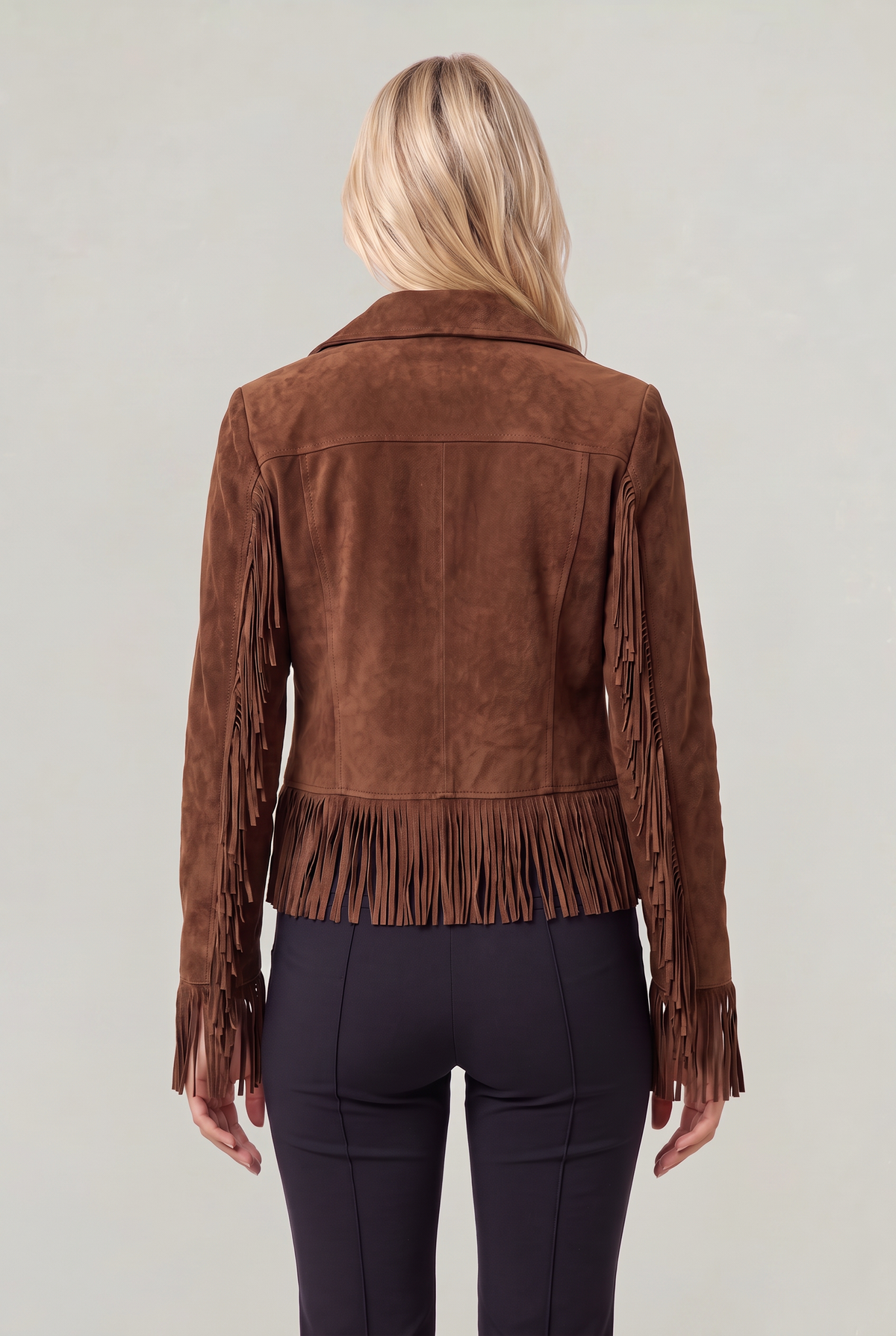Women’s Western Tassel Suede Jacket