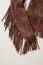Women’s Western Tassel Suede Jacket