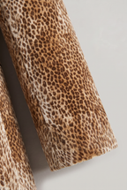 Women’s Double-Breasted Fawn Print Blazer