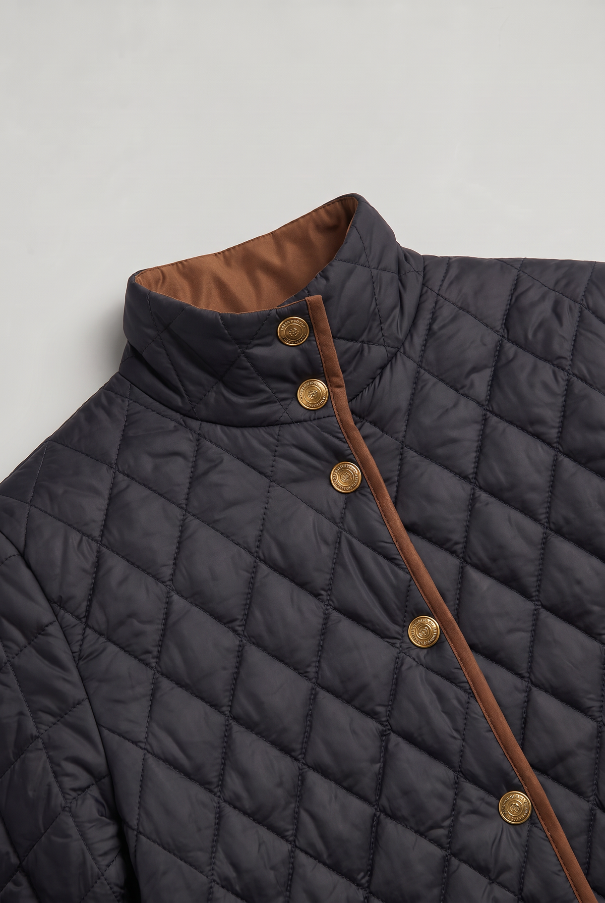 Women’s Contrast Trim Quilted Jacket