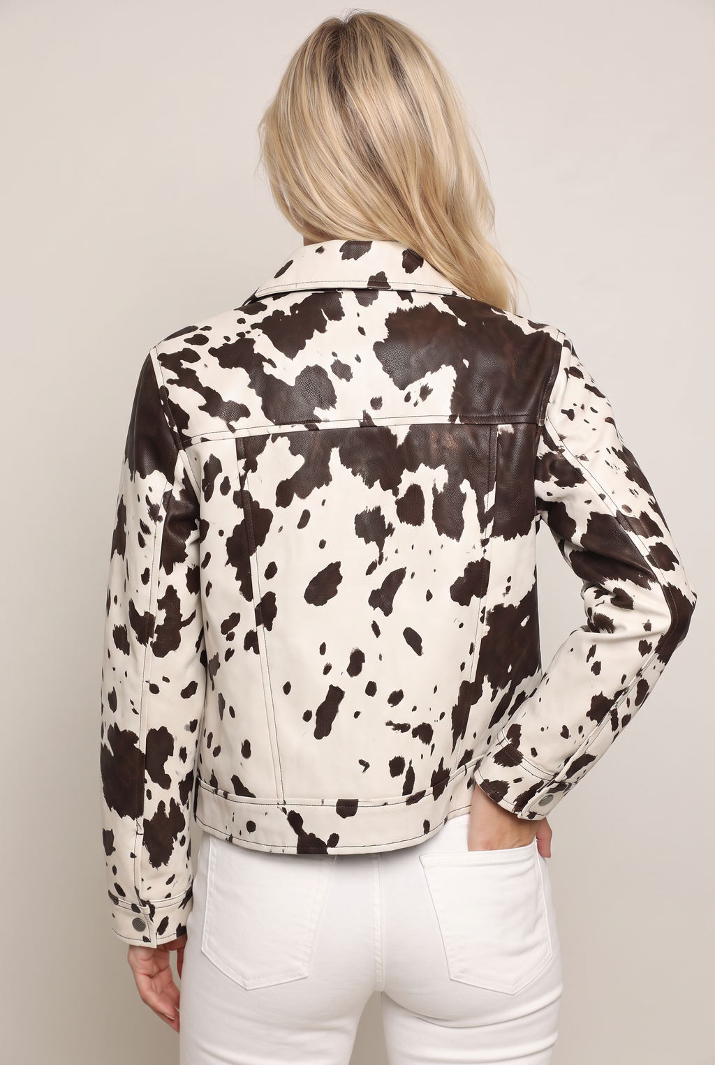 Women’s Cow Print Western Jacket