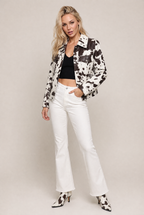 Women’s Cow Print Western Jacket