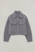 Women’s Cropped Zip-Up Utility Jacket