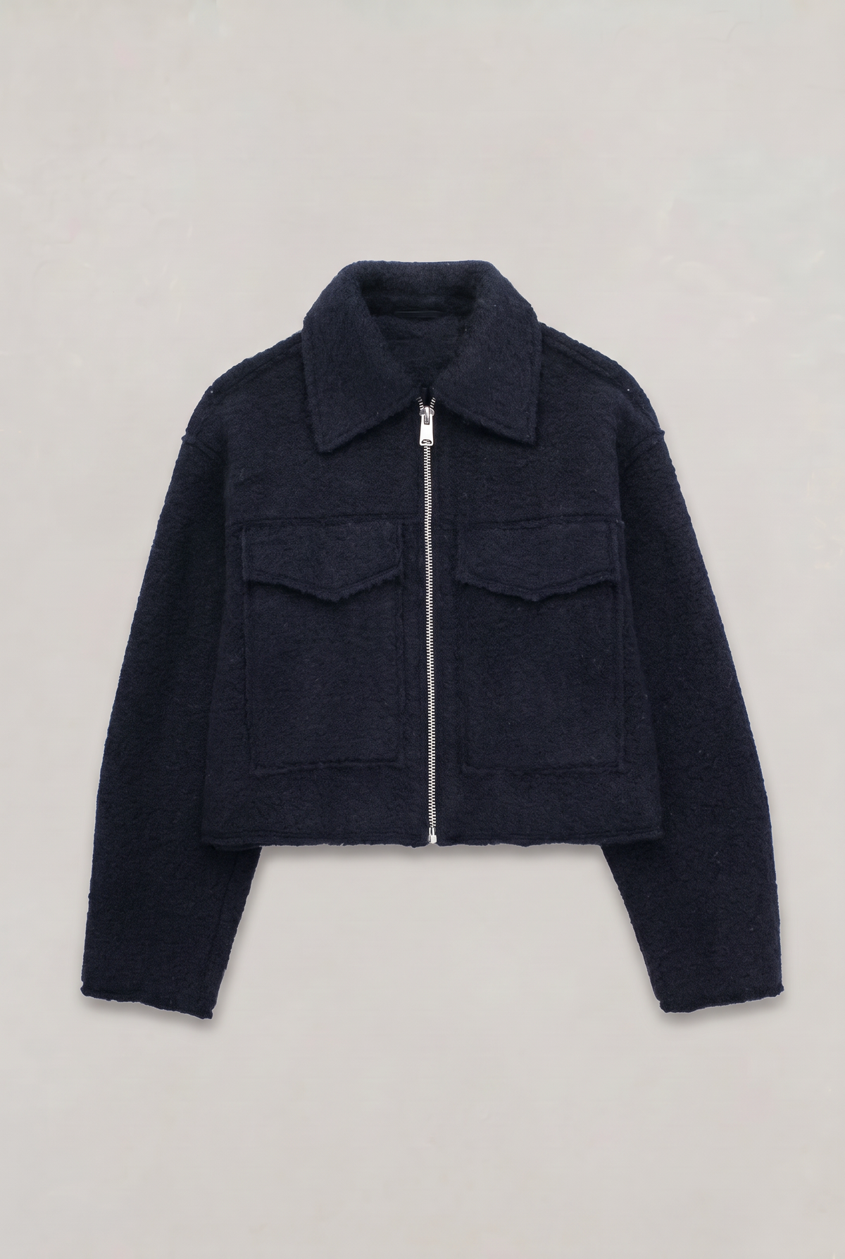 Women’s Cropped Zip-Up Utility Jacket