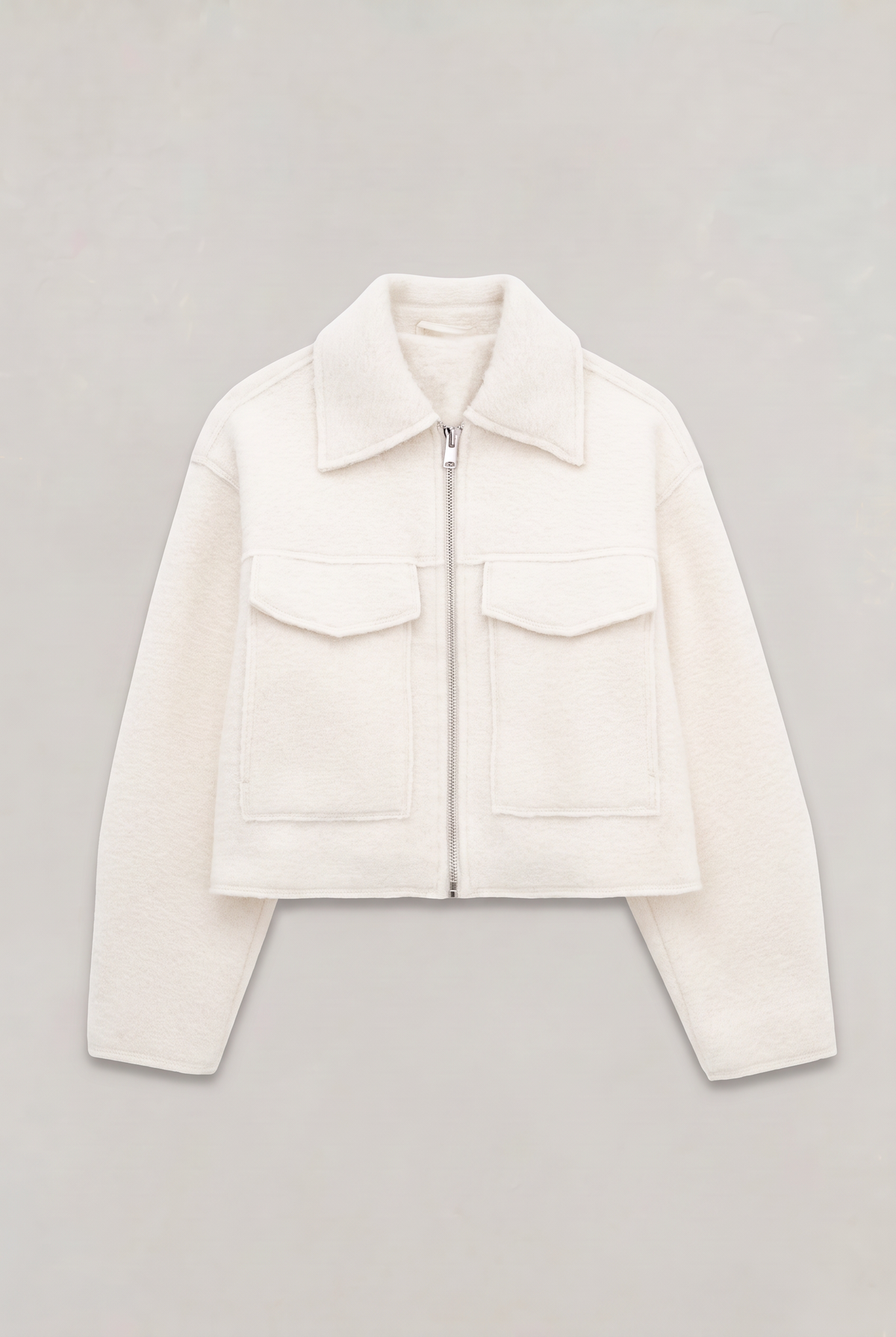 Women’s Cropped Zip-Up Utility Jacket