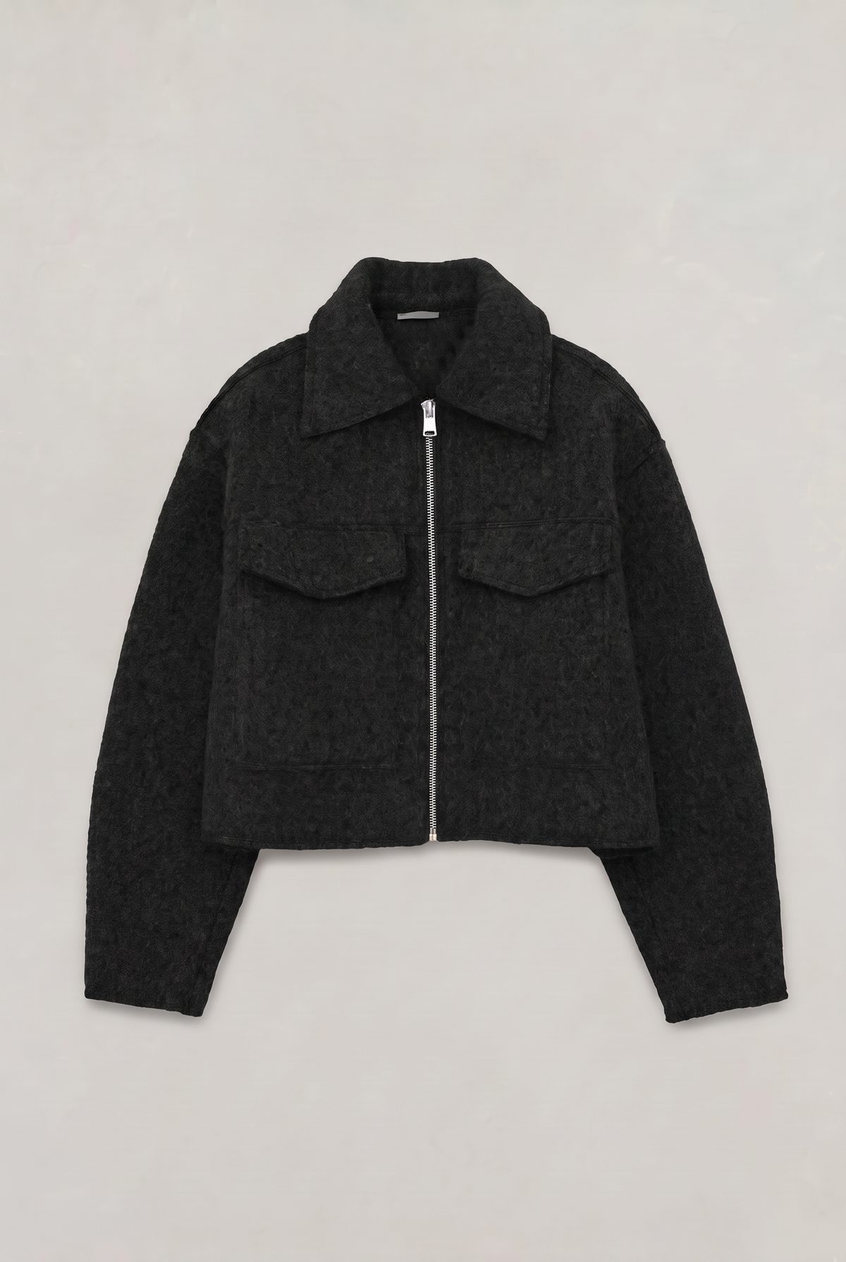 Women’s Cropped Zip-Up Utility Jacket