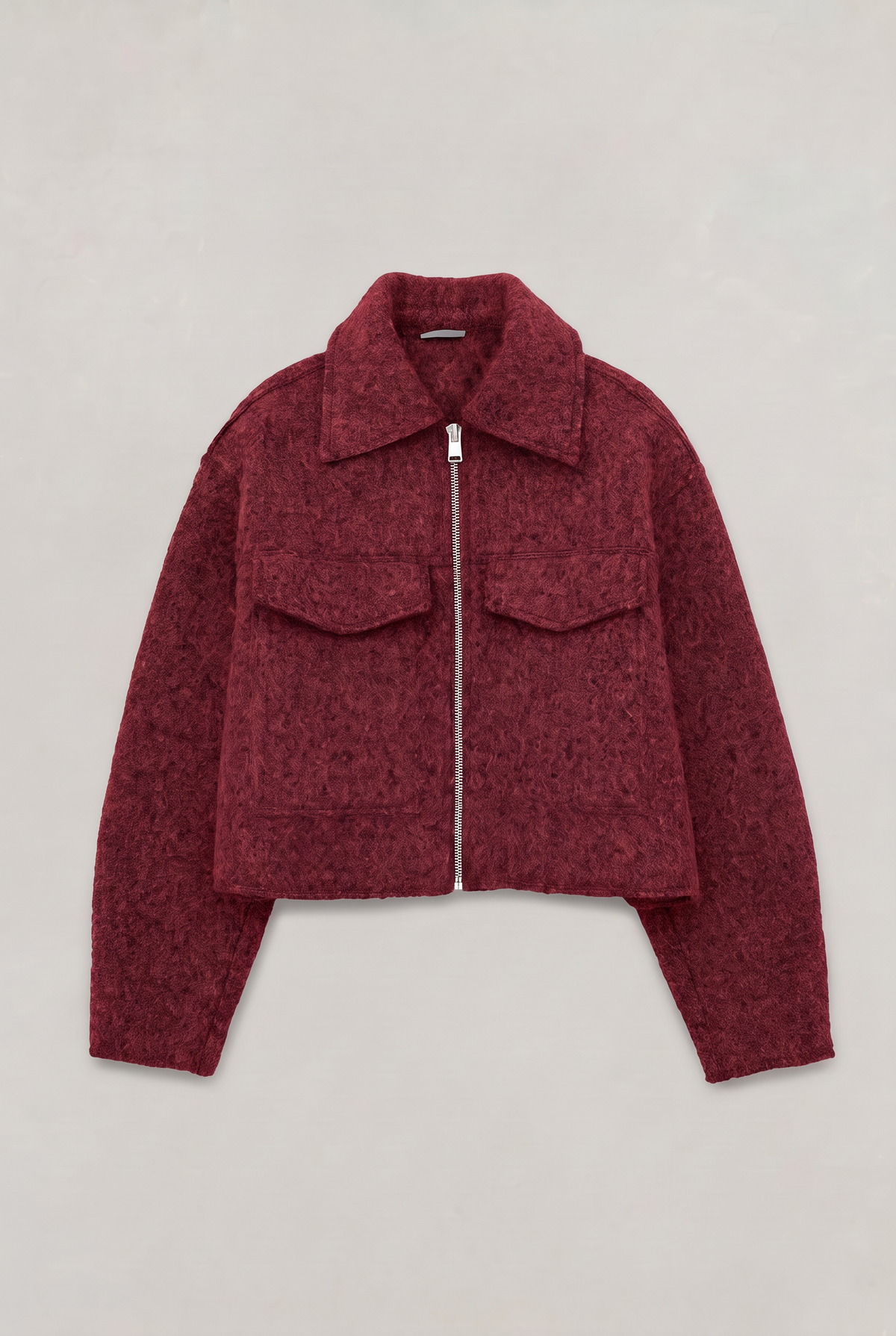 Women’s Cropped Zip-Up Utility Jacket