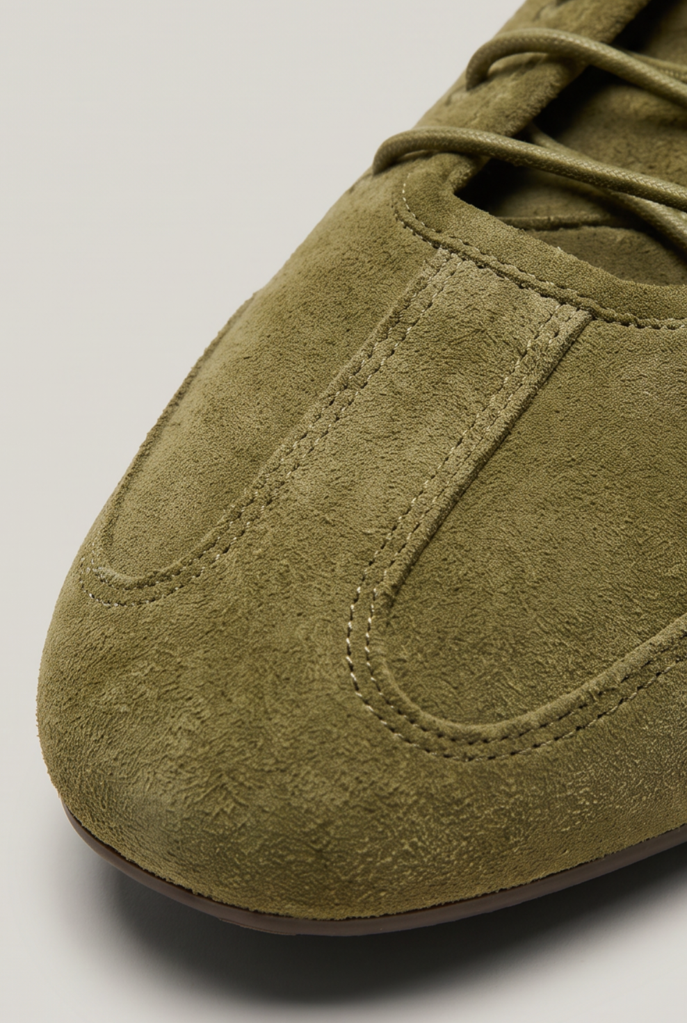 Women’s Nubuck Lace-Up Sneakerinas