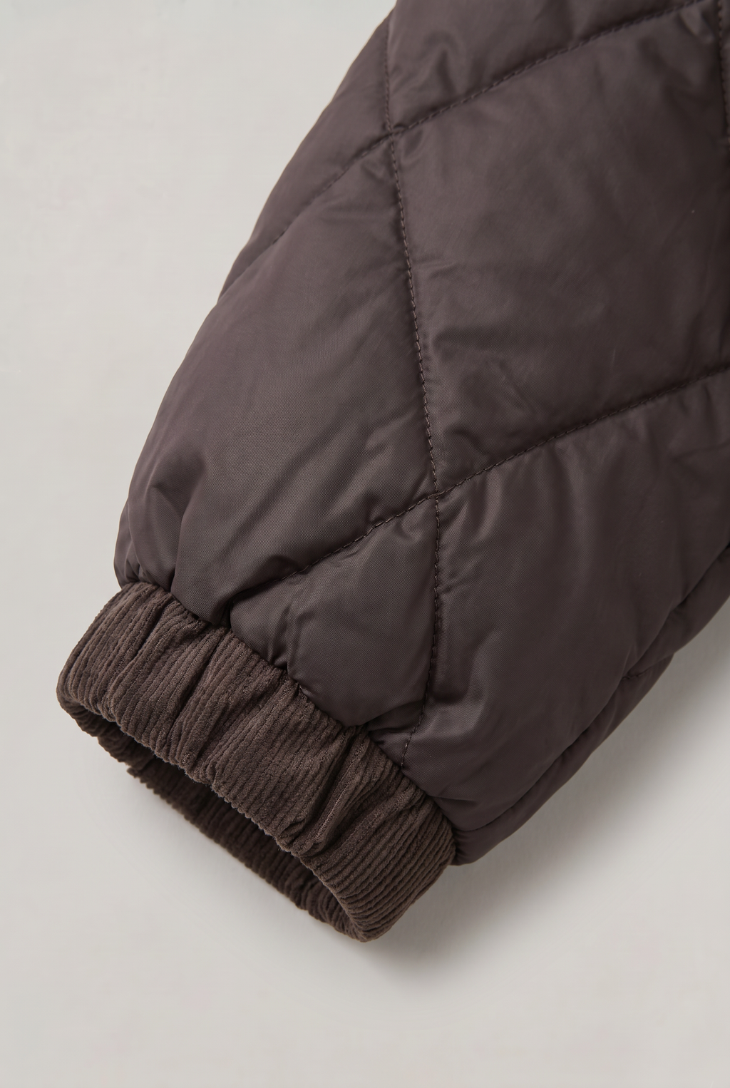 Women’s Quilted Jacket Corduroy Collar 