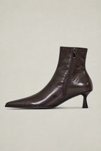 Women’s Ankle Boots Patent Pointed Toe Heel
