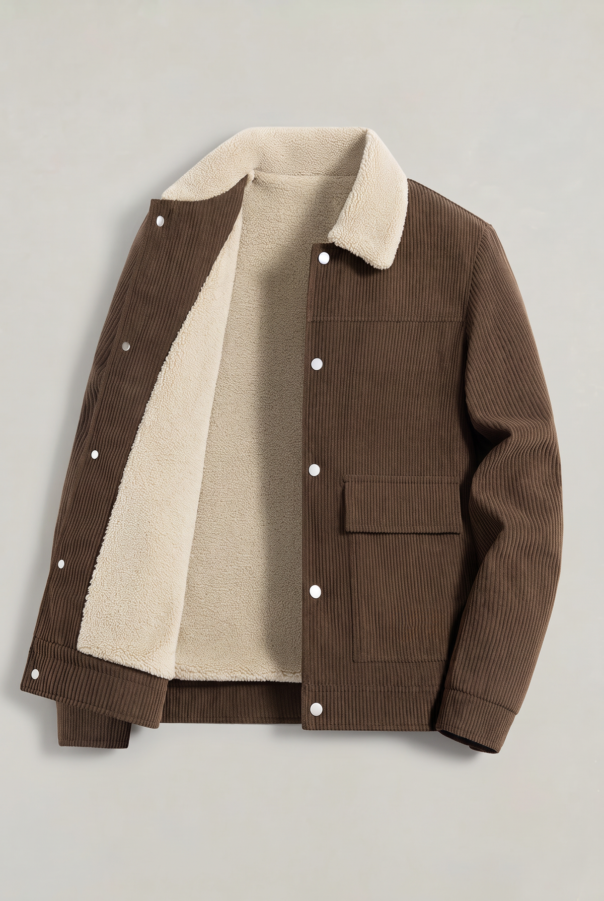 Men’s Corduroy Fleece-Lined Workwear Jacket