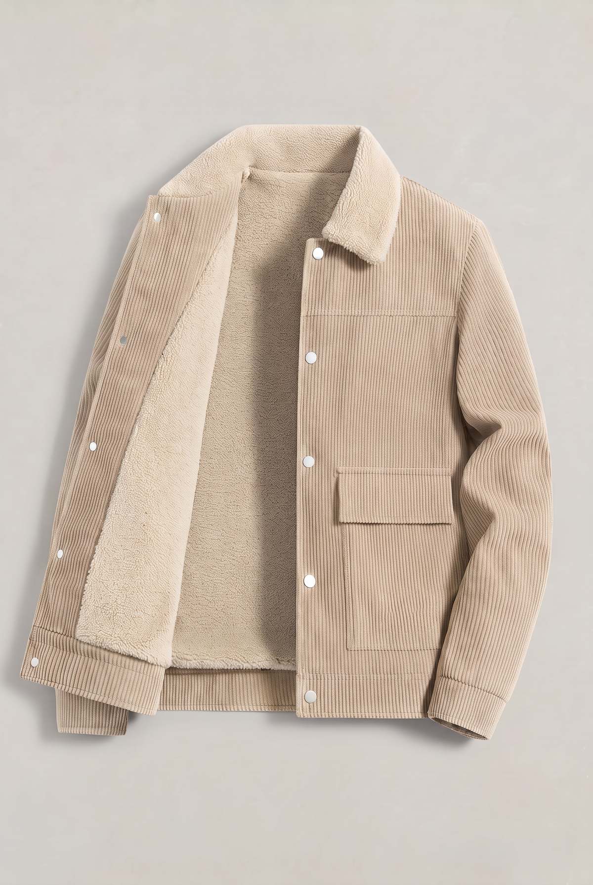 Men’s Corduroy Fleece-Lined Workwear Jacket