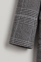 Women’s Checked Blazer Longline Tailored Fit