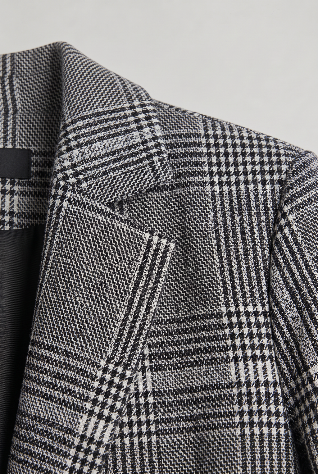 Women’s Checked Blazer Longline Tailored Fit